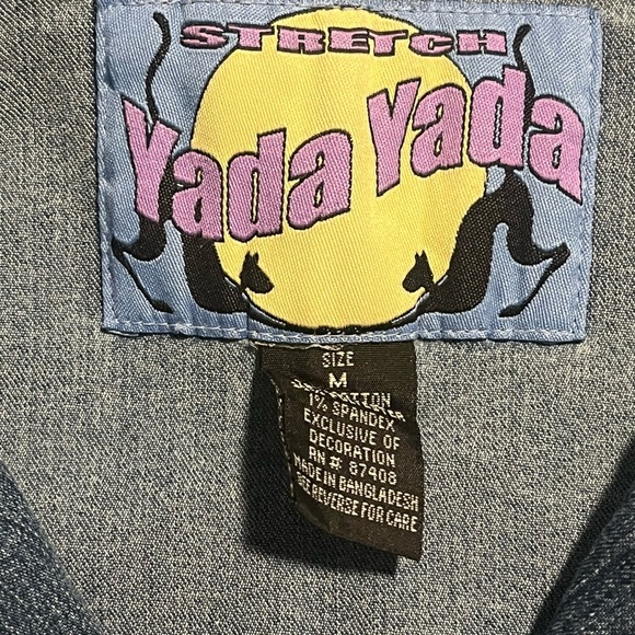 Blue High-Waisted Denim Overalls with Wide-Leg - Picture 4 of 4